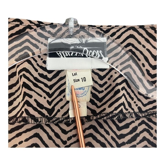 Vintage Alyssa Scott Shirt Womens Small Petite Stripe Abstract Union Made USA - Picture 7 of 13